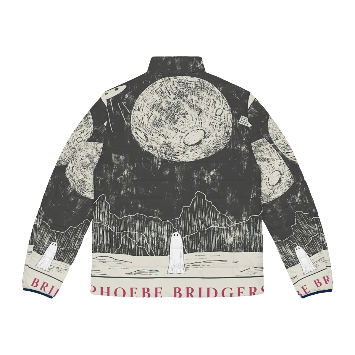 Planets Phoebe Bridgers Puffer Jacket - Indie & Alternative Style - Back