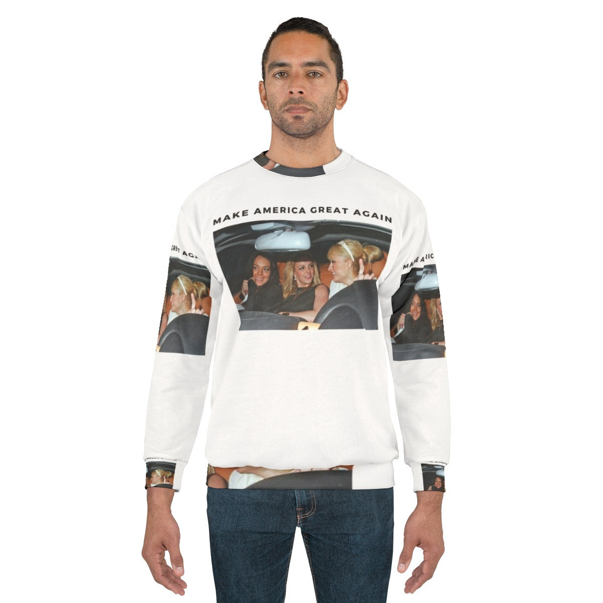 Celebrity fashion pop culture themed sweatshirt - men