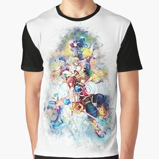 Kingdom Hearts Sora Family Graphic T-Shirt featuring the main character Sora from the popular video game and anime series