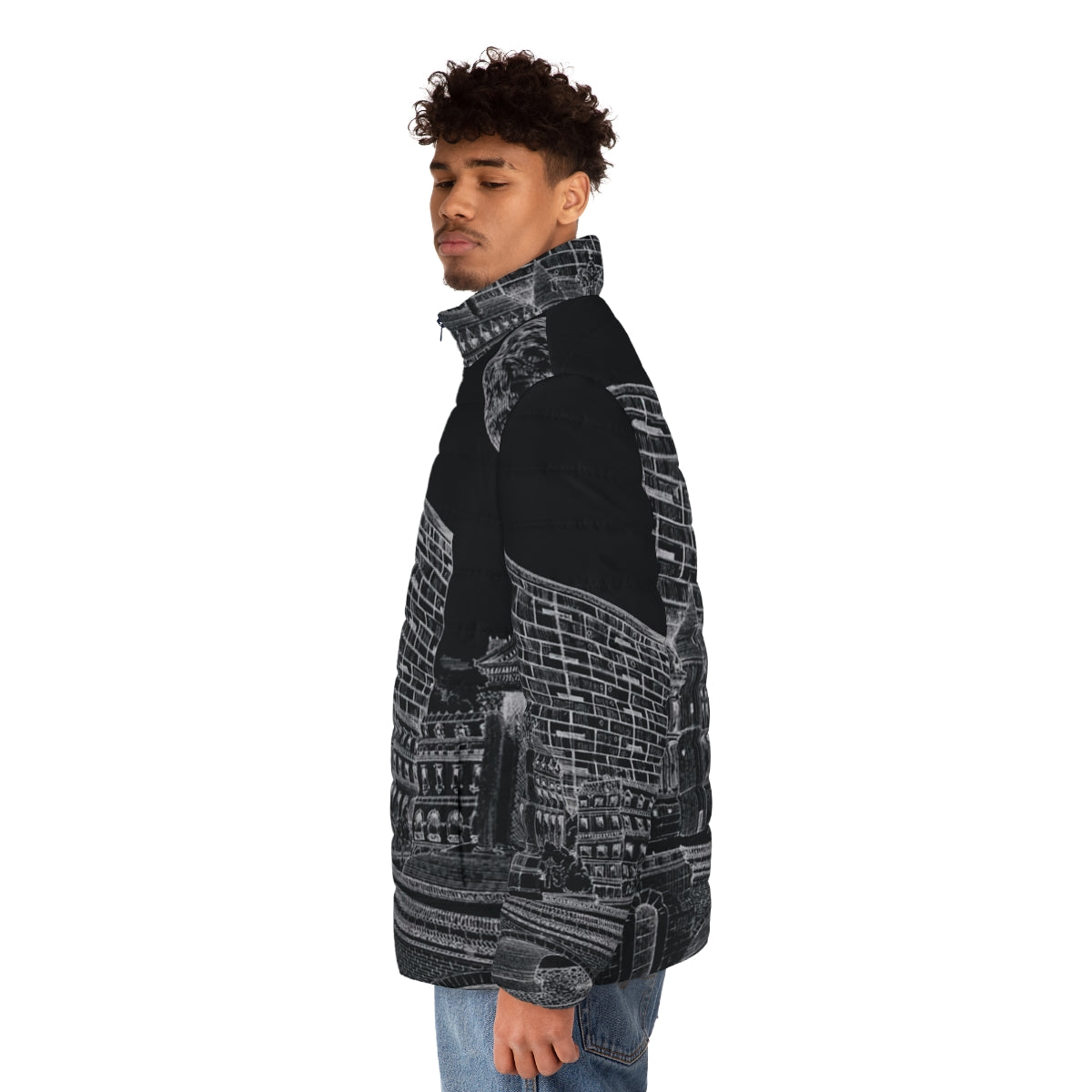 Dinos "Winter In Paris" puffer jacket, perfect for rap music fans - men side left