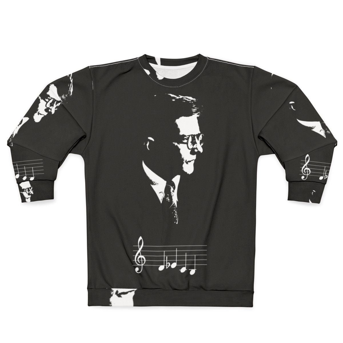 Dmitri Shostakovich DSCH Motif Musical Notes Sweatshirt