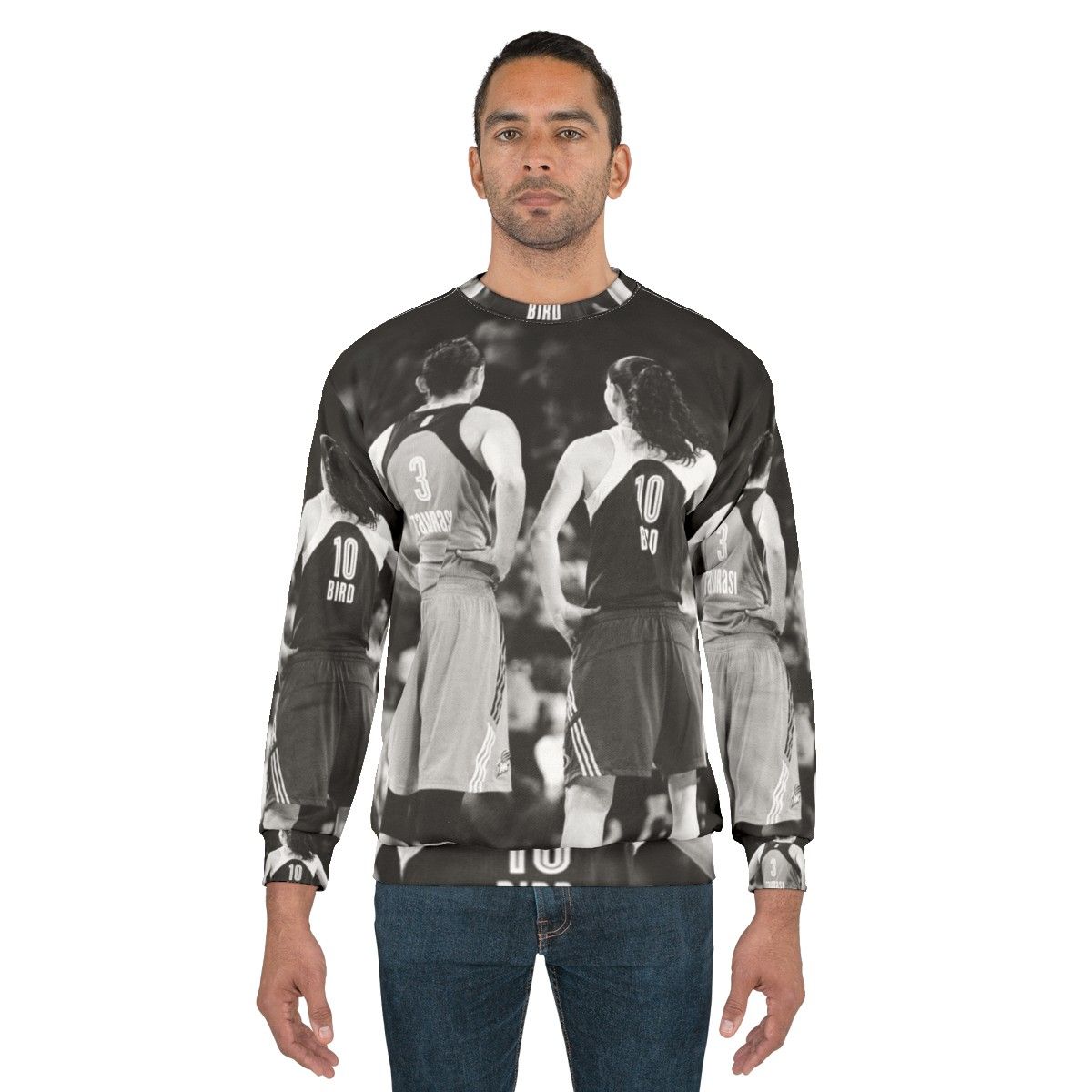 Diana Taurasi and Sue Bird WNBA Legends Black and White Sweatshirt - men