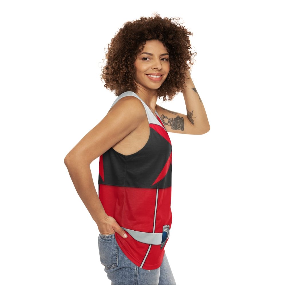 Shishired Unisex Tank Top with Kyuranger Super Sentai Space Stars - women side