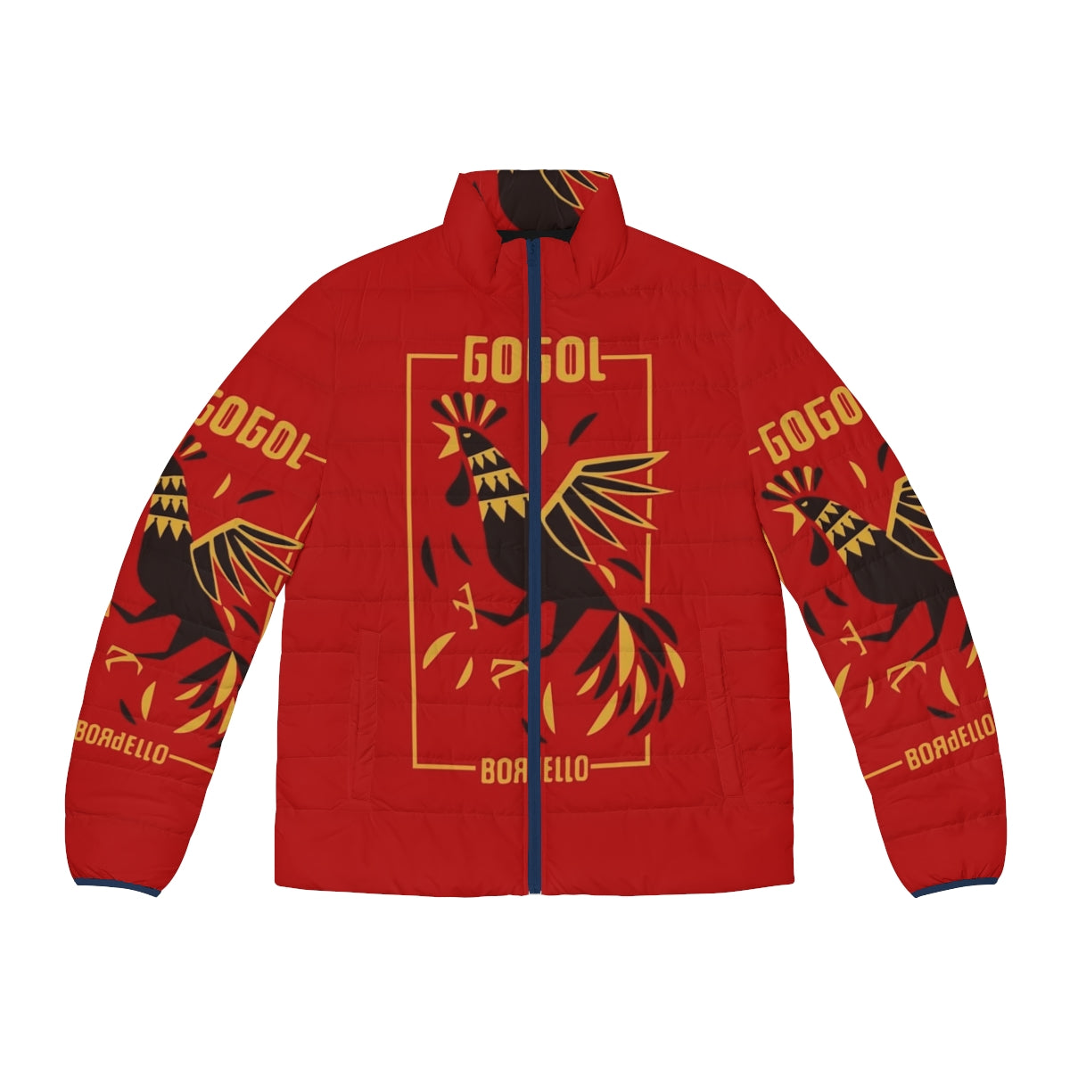 Gogol Bordello Boulder Theater Puffer Jacket featuring Eugene Hutz, lead singer of the Ukrainian gypsy punk band