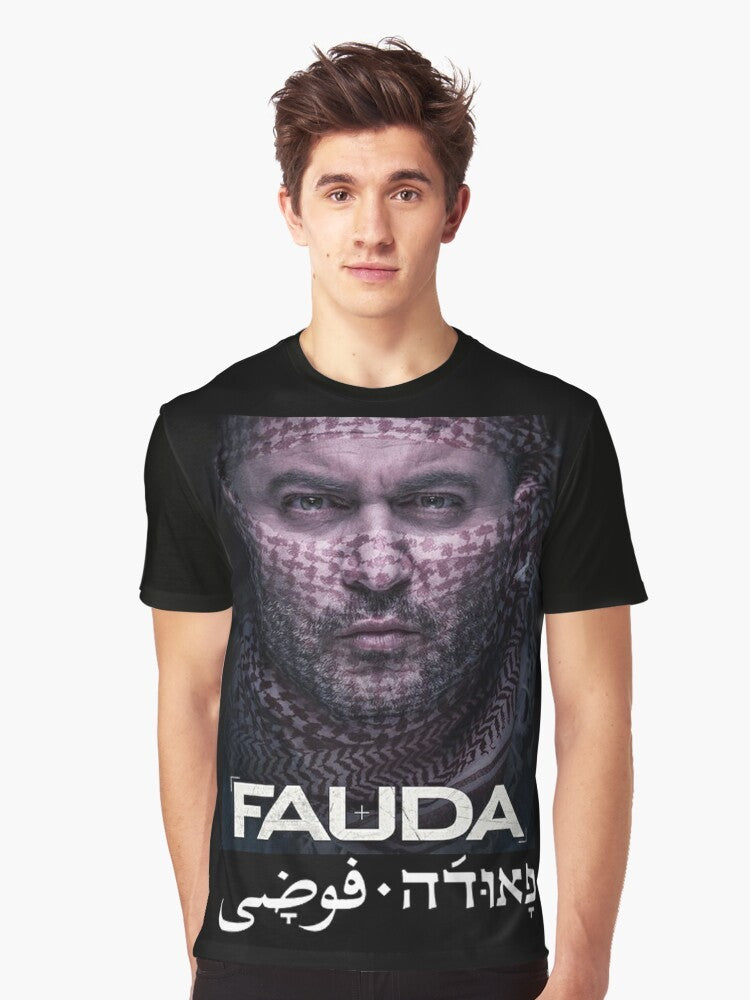 Lior Raz from the Fauda TV series on a graphic t-shirt design - Men