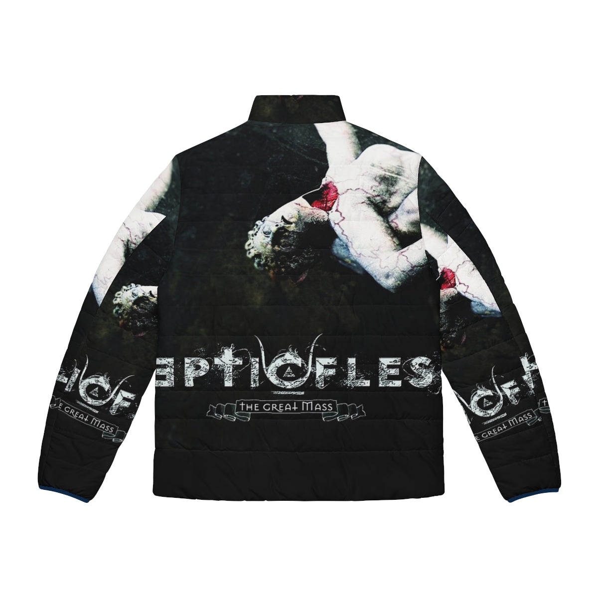 Septicflesh band logo puffer jacket - Back