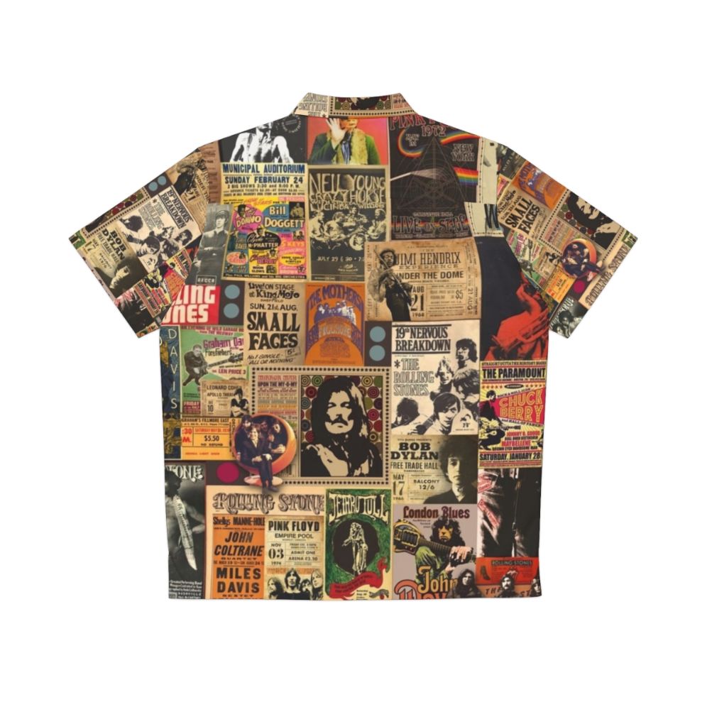 Retro Rock N Roll Stories Hawaiian Shirt - Back