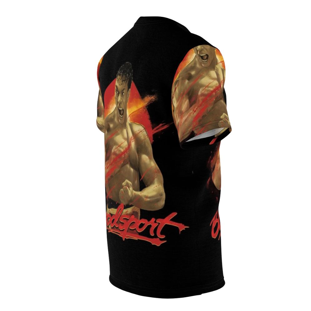 Bloodsport martial arts movie t-shirt with Jean Claude Van Damme - men right