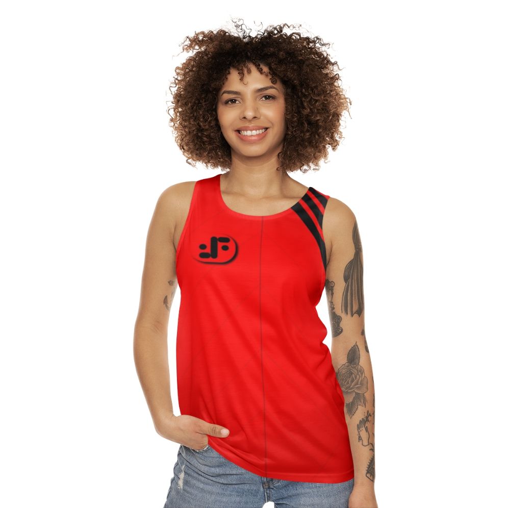 Visitors 80s TV Show V-Neck Unisex Tank Top - women