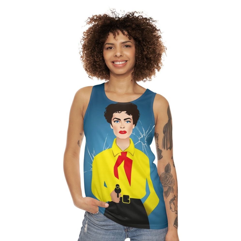 Unisex Vienna Tank Top with Alexander Mogollo Art - women