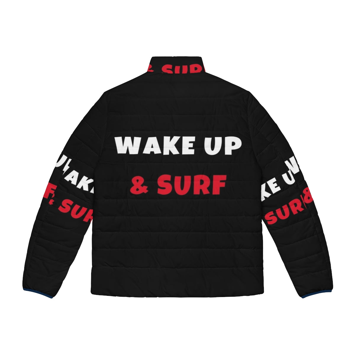 Puffer jacket for surf activities and hobbies - Back