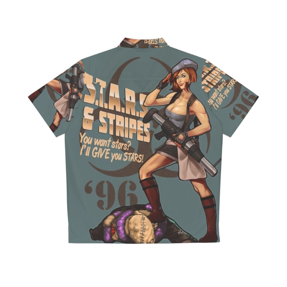 Bombshell Hawaiian Shirt featuring Jill Valentine from Resident Evil - Back