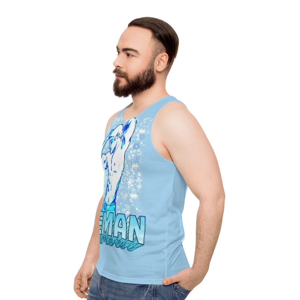 Unisex Iceman X-Men Superhero Tank Top - men side