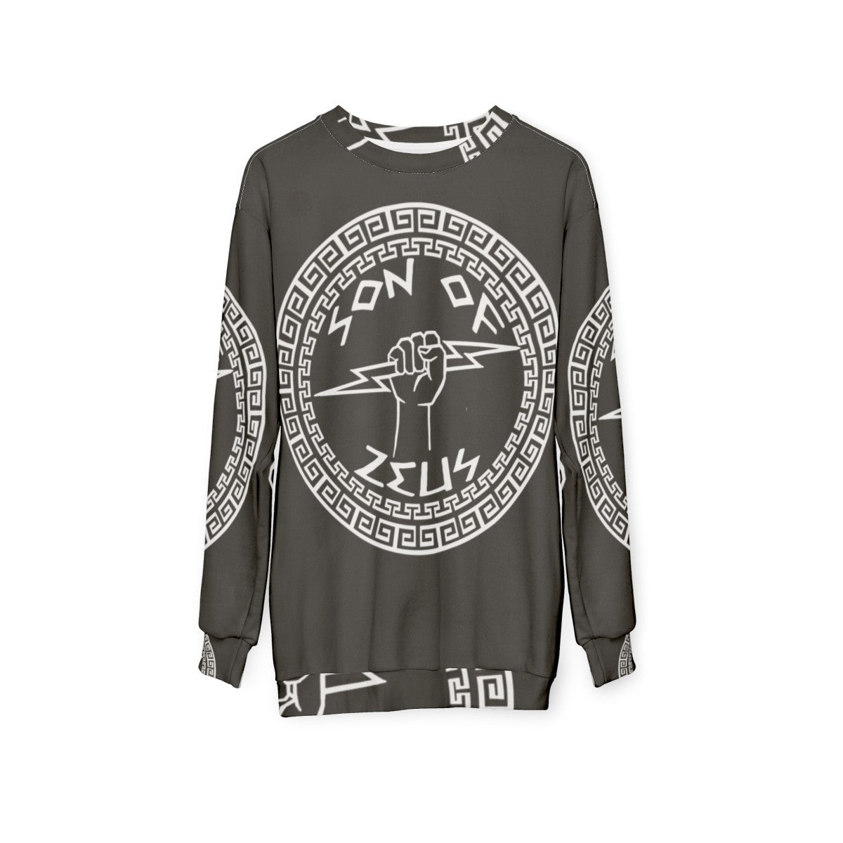 Son of Zeus Sweatshirt featuring Greek Mythology design - hanging