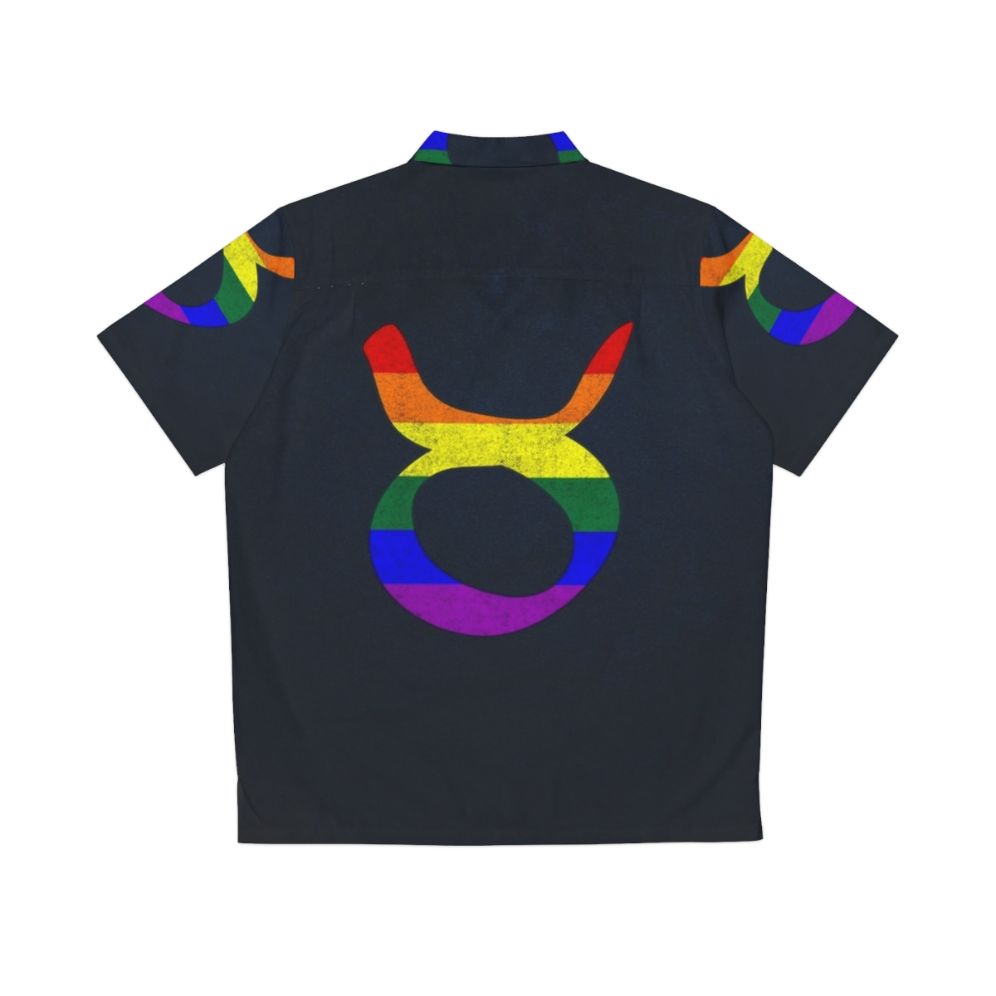 Taurus zodiac LGBTQ pride Hawaiian shirt - Back