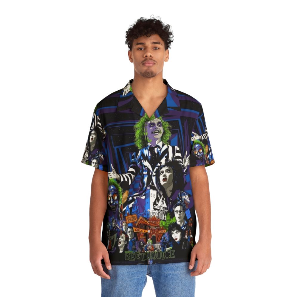 Beetlejuice Inspired Hawaiian Shirt - People Front