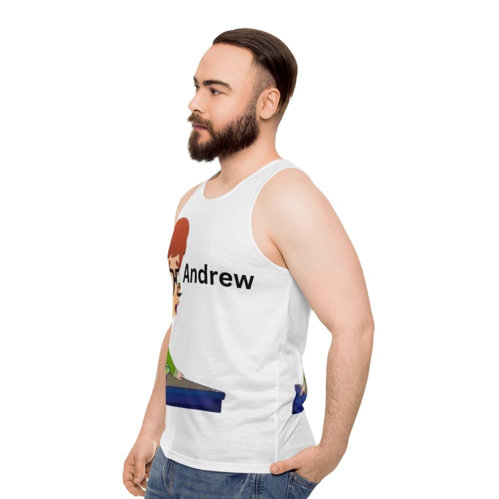 Big Mouth Andrew Glouberman Fanart Unisex Tank Top - men side