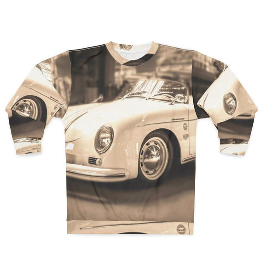 356 Sepia Sweatshirt for Porsche Classic Car Enthusiasts