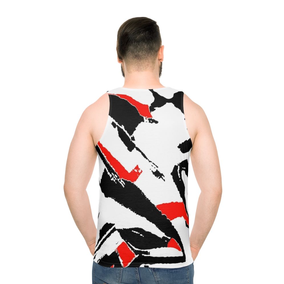 Unisex graphic tank top - men back