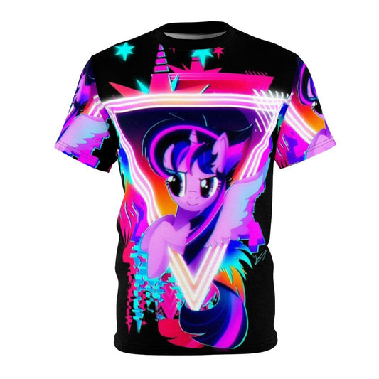 Neon inspired Twilight Sparkle design t-shirt