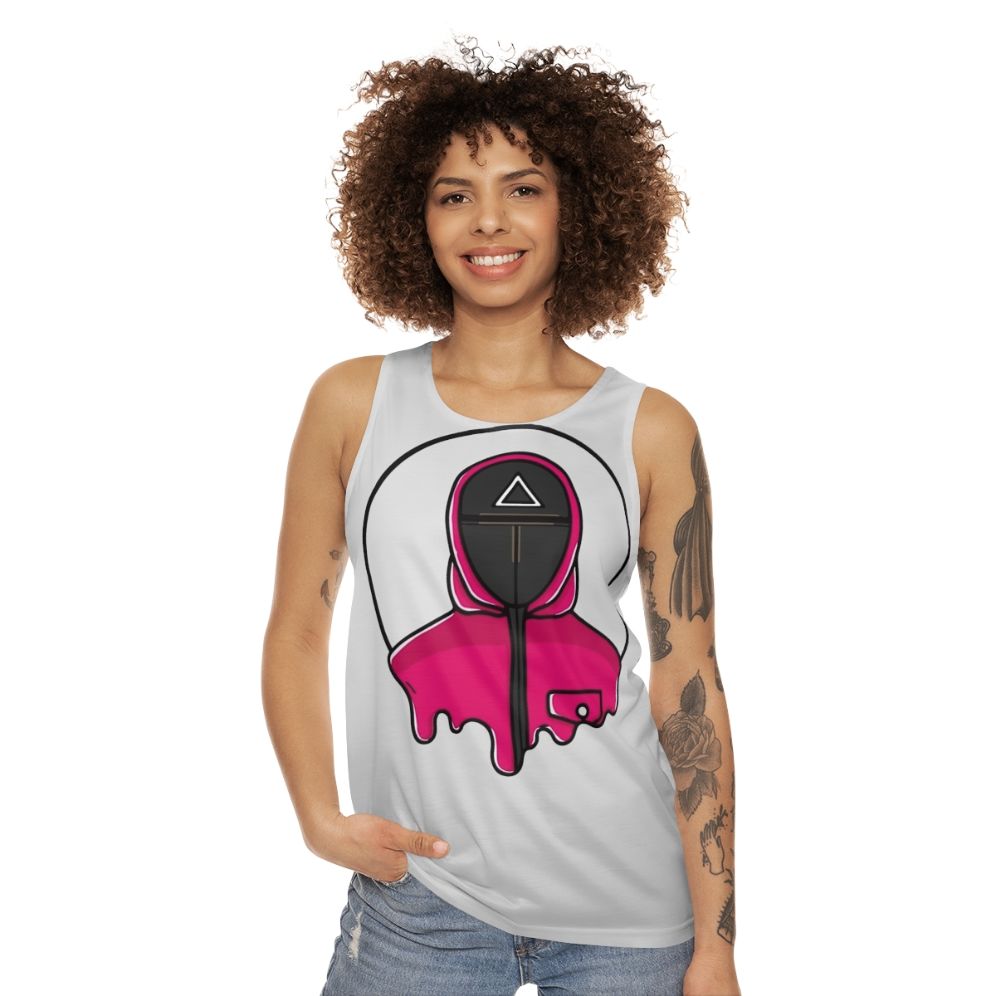 Unisex Squid Game Guard Triangle Tank Top - women