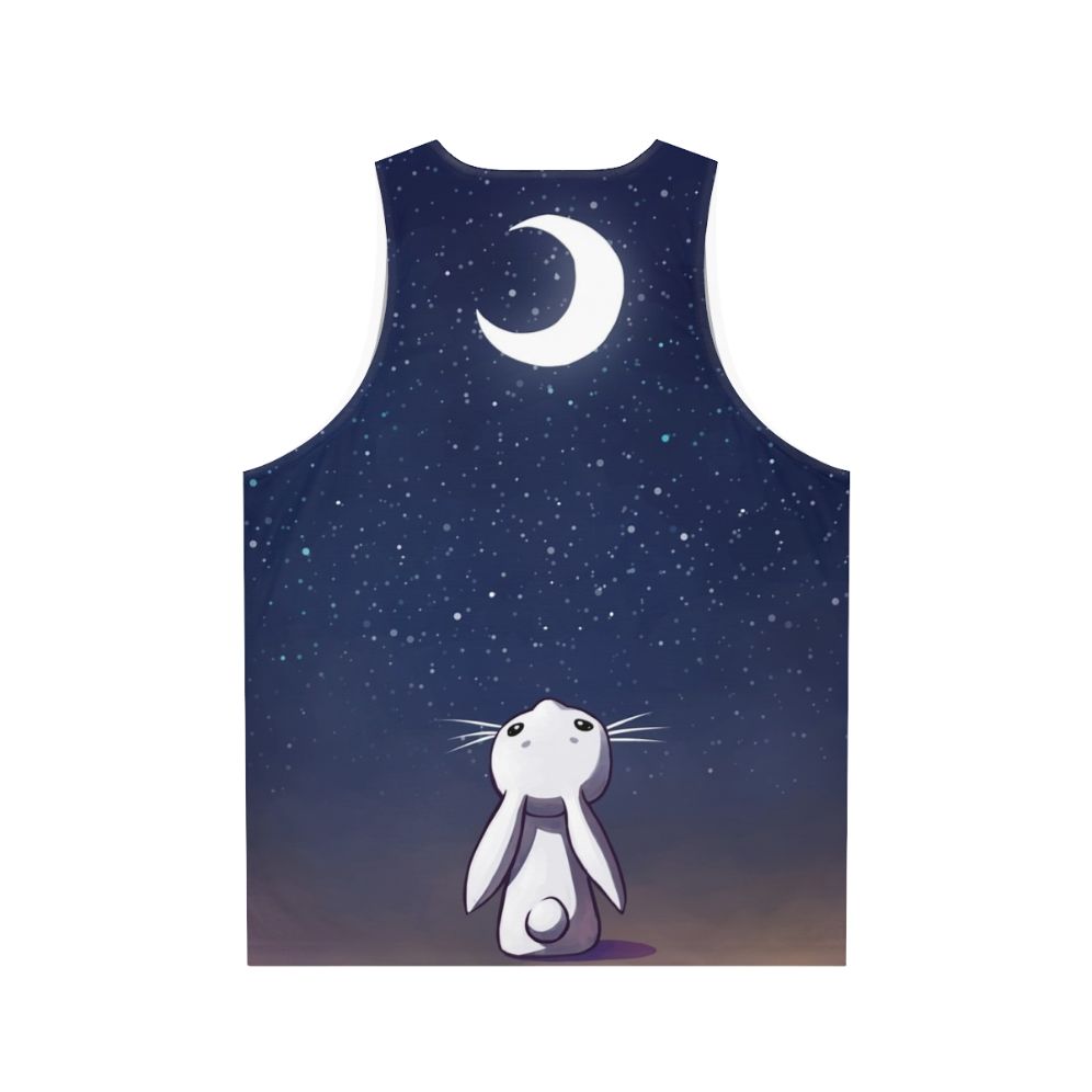 Magical moon bunny unisex fantasy tank top - Back