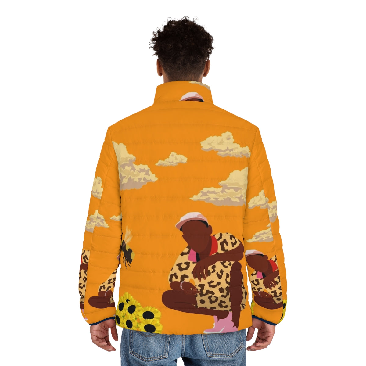 Tyler The Creator Flower Boy Hypebeast Puffer Jacket - men back