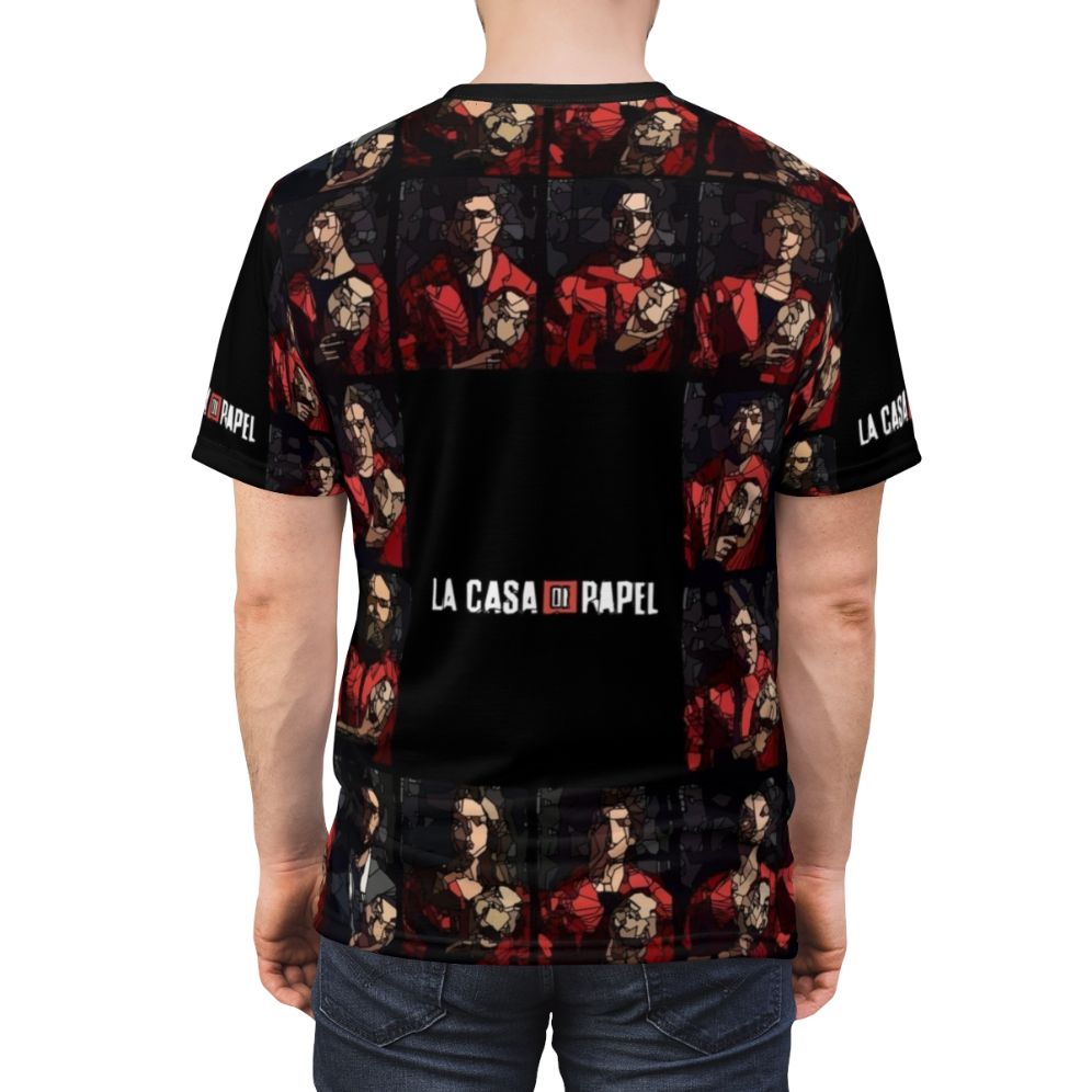 Unofficial Money Heist Inspired Fan Art T-Shirt - men back