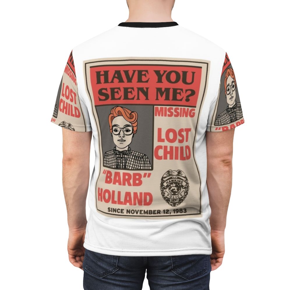 Barb Missing Poster T-shirt - Stranger Things Inspired Design - men back