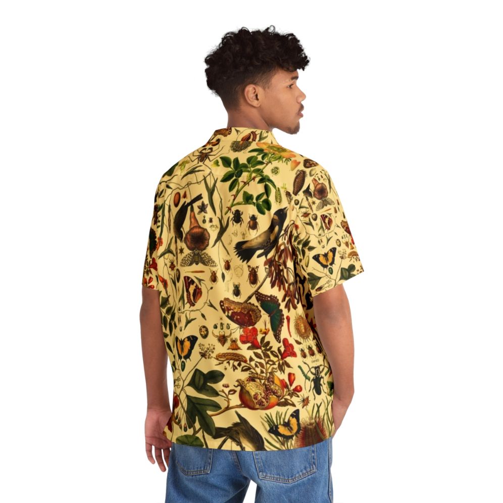 Vintage-inspired Hawaiian shirt with biology, nature, and plant patterns - People Back