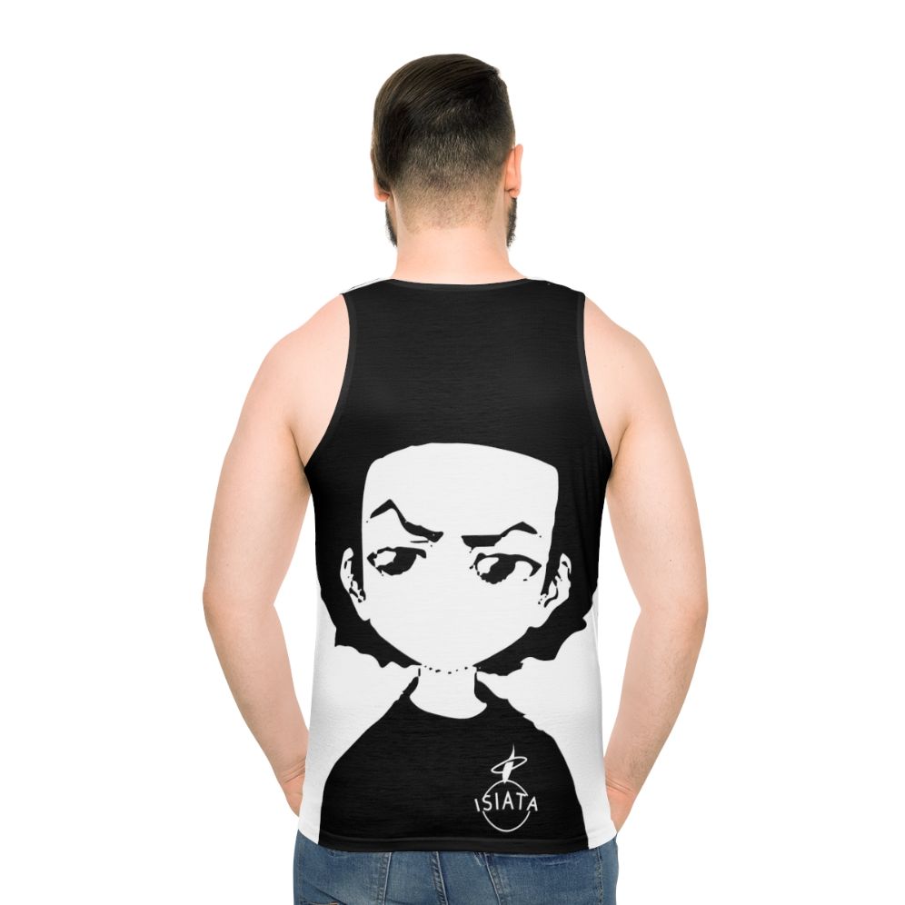 The Boondocks Huey Freeman Anime Tank Top - men back