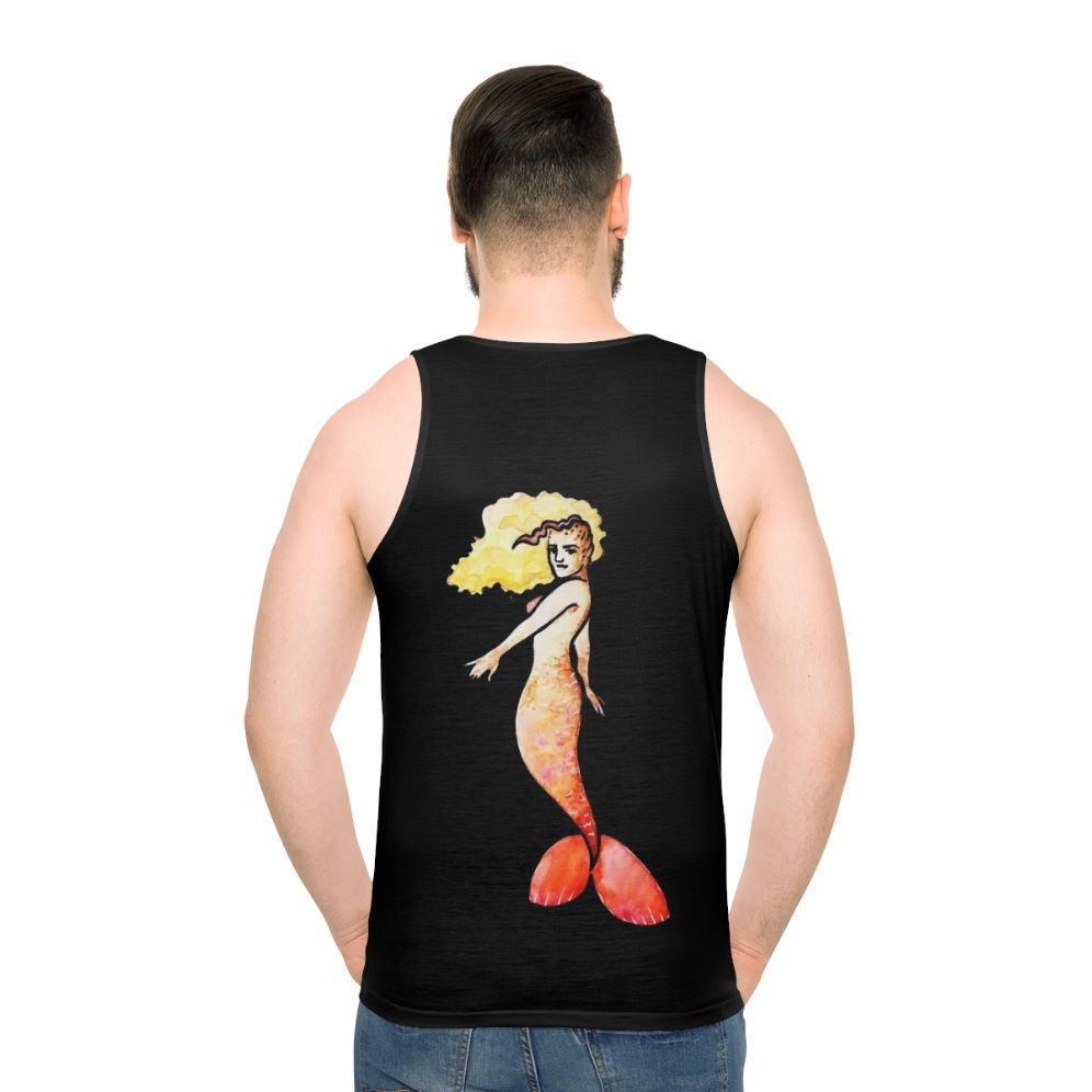 Mermaid Lover Unisex Tank Top - men back