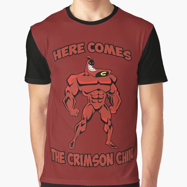 The Crimson Chin Graphic T-Shirt - Funny Cartoon Tee from The Fairly OddParents