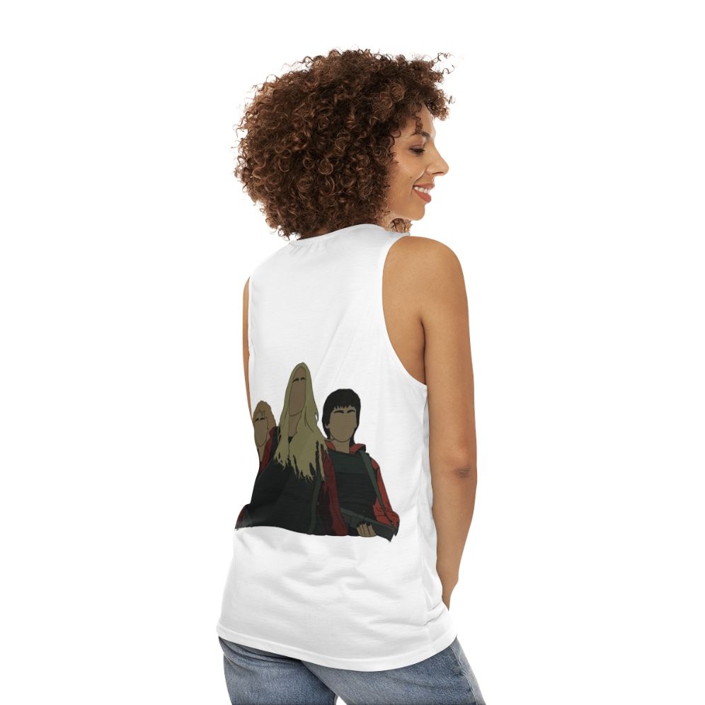 Money Heist Netflix Series Unisex Tank Top - women back