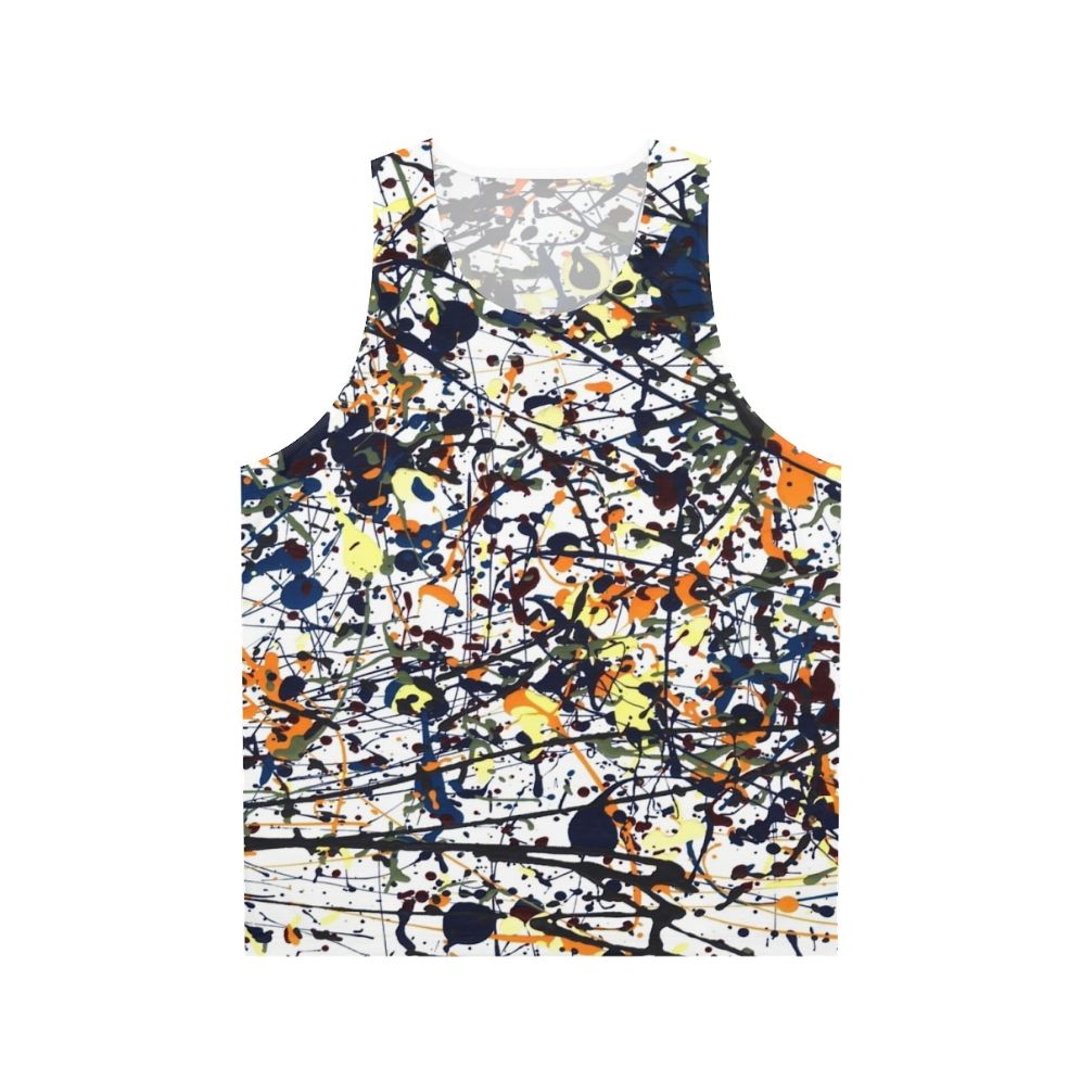 Unisex tank top with abstract and modern art design