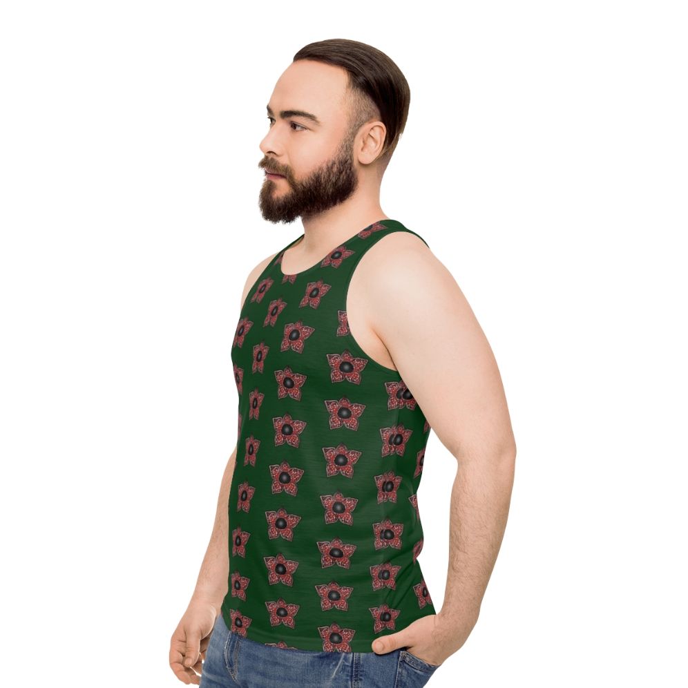 Stranger Things Demogorgon Pattern Unisex Tank Top - men side