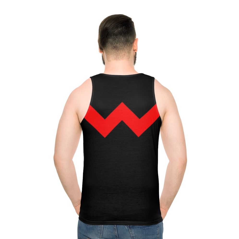 Wonderful W Unisex Tank Top - men back