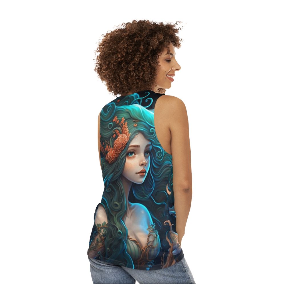 Mythical sea creatures unisex tank top - women back