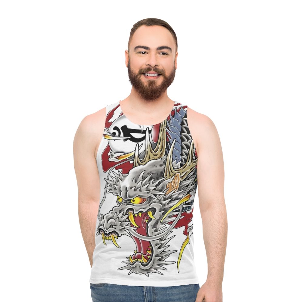 Kazuma Kiryu Dragon Tattoo Unisex Tank Top - men