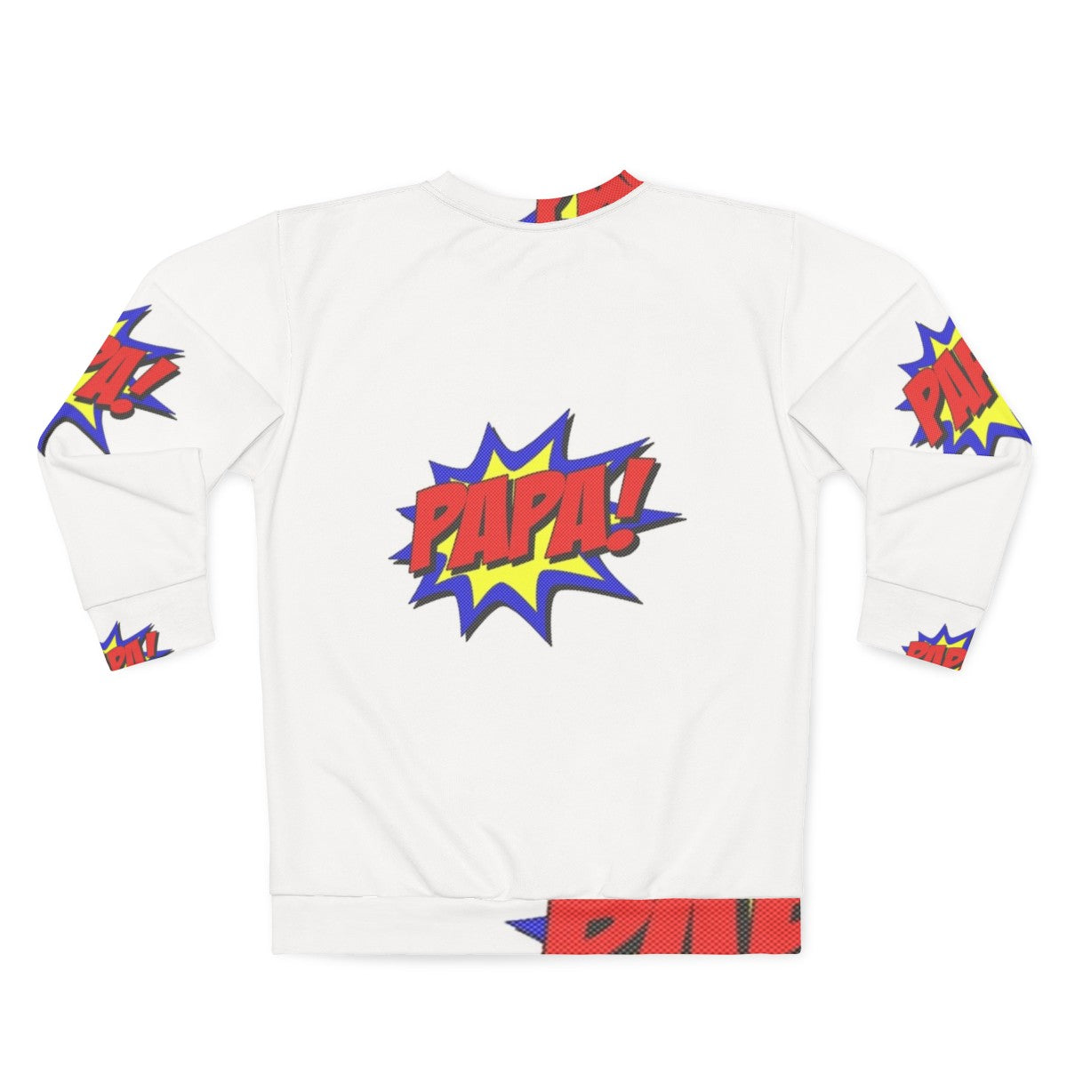 Superhero Papa Sweatshirt - Back