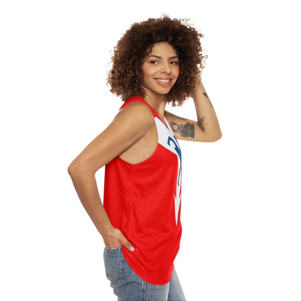 Retro Anime-Inspired Hurricane Polimar Unisex Tank Top - women side