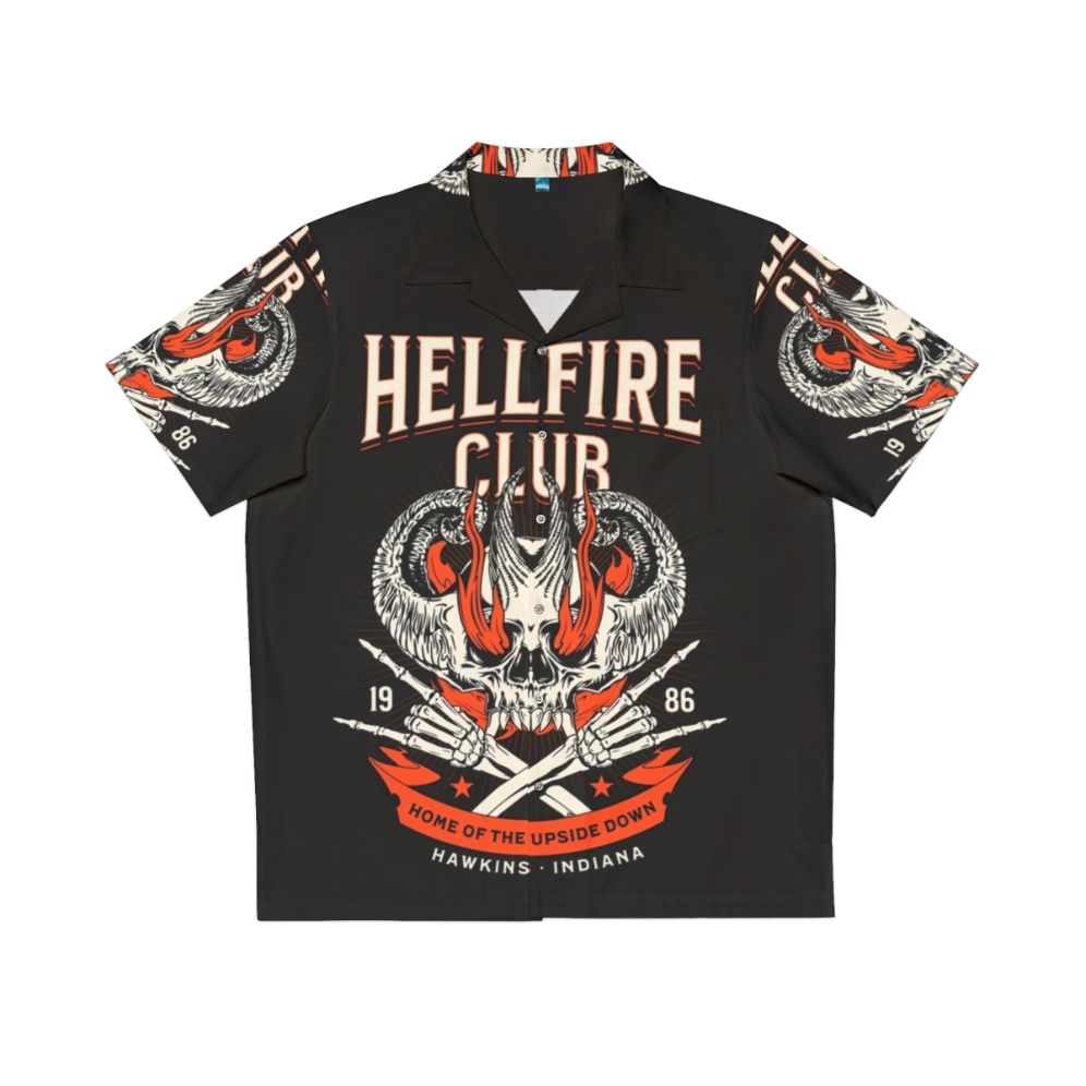 Hellfire Club Hawaiian Shirt 2 - Stranger Things Inspired 1980s Style Shirt