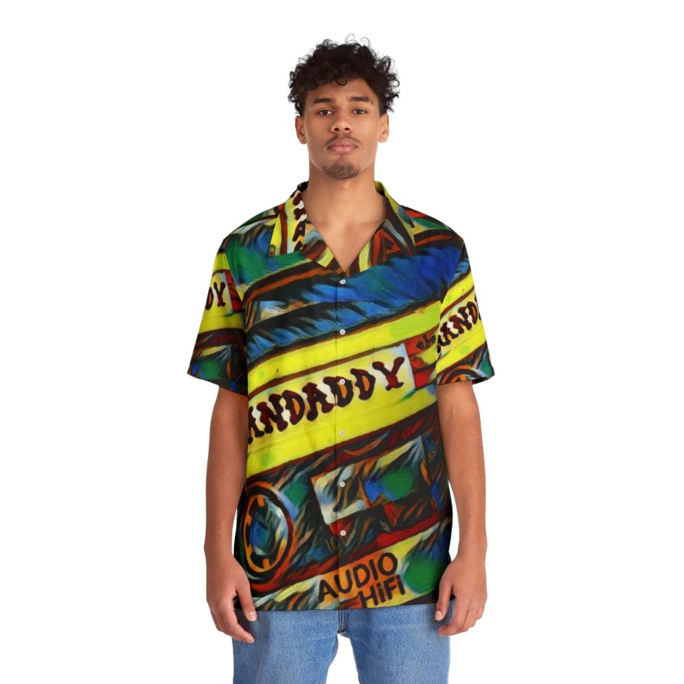 Retro Pilot Hawaiian Shirt with Pop Art Design - People Front