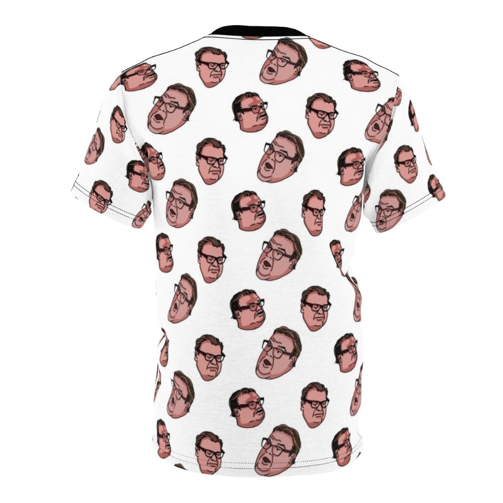 Vintage-style t-shirt design featuring Matt Foley, the iconic motivational speaker character played by Chris Farley on Saturday Night Live - Back