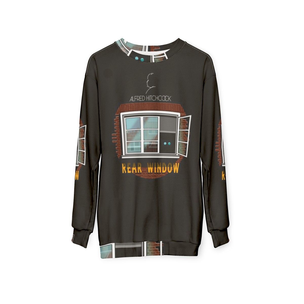 Classic Alfred Hitchcock 'Rear Window' sweatshirt - hanging