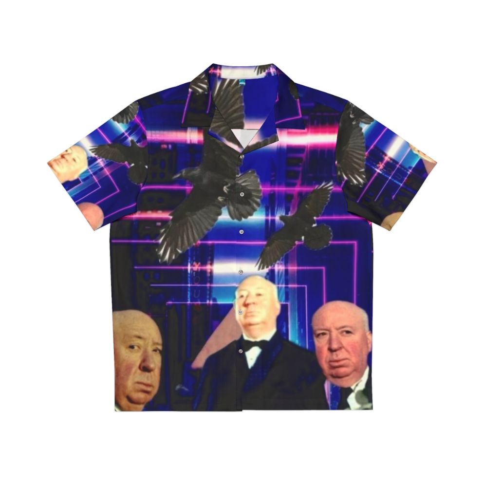 Alfred Hitchcock inspired fan art Hawaiian shirt