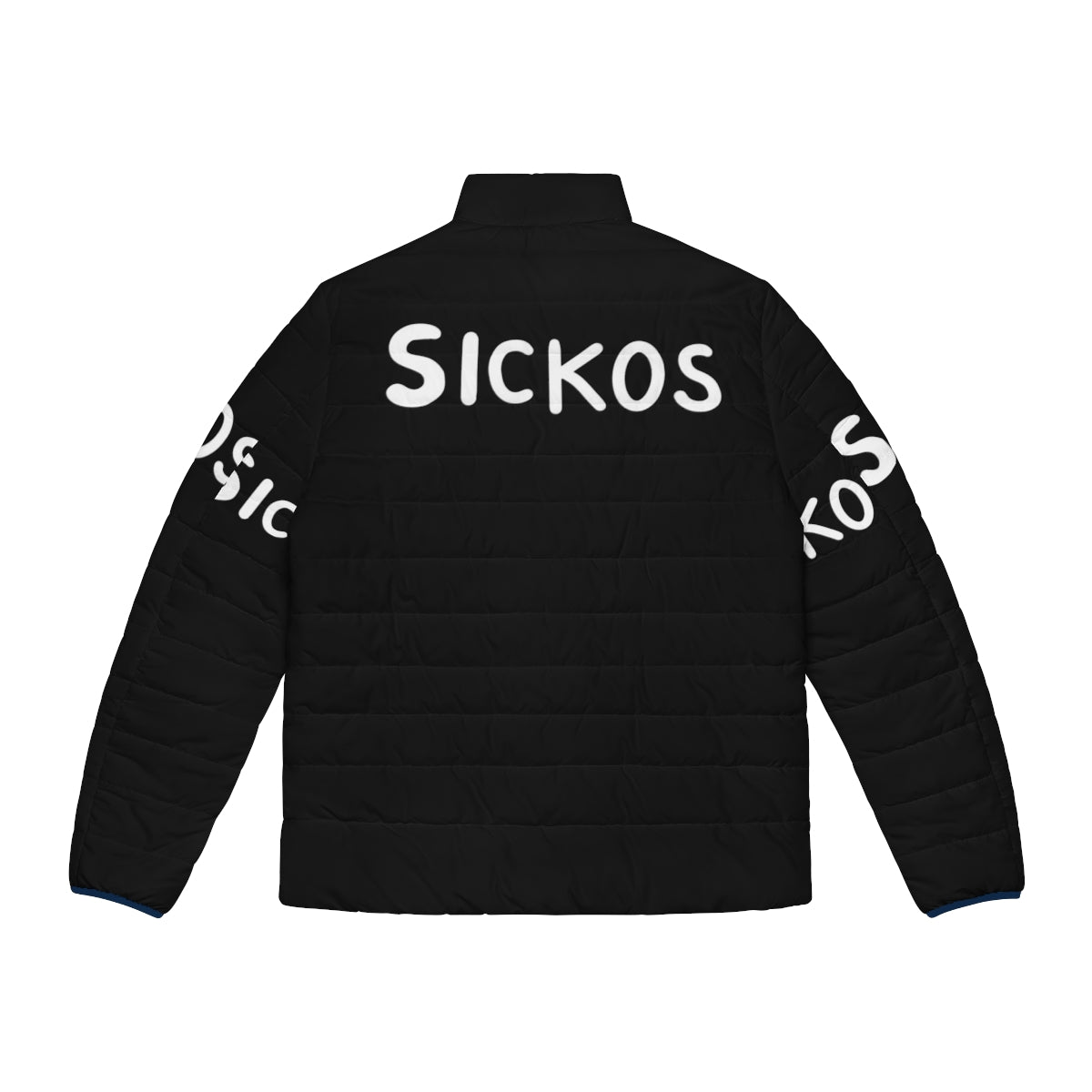 Ben Garrison inspired 'Sickos Ha Ha Yes' puffer jacket - Back