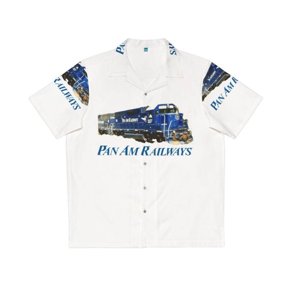 Pan Am Railway Train Conductor Hawaiian Shirt