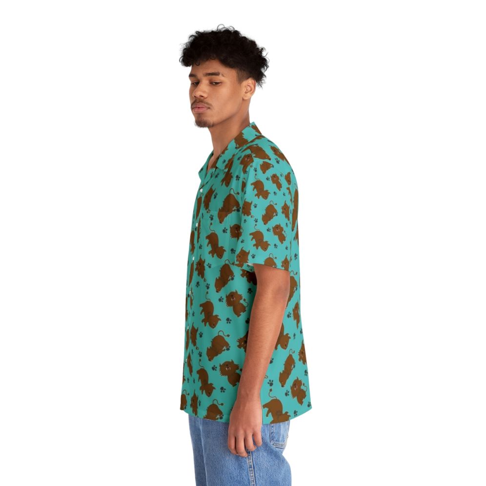 Sehlat Pattern Hawaiian Shirt for Star Trek Fans - People Left