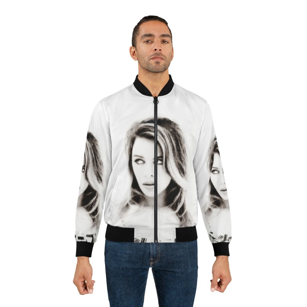 Kylie Bomber Jacket with "Let's Get To It" print - Lifestyle